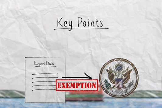 screenshot from actual U.S. Foreign Trade Regulations course