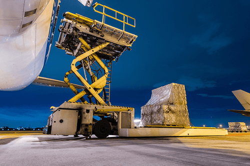 Machinery at loading dock